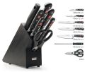 Ceppo completo di 5 coltelli Classic + 1 Forbice + 1 Acciaino di Wusthof 