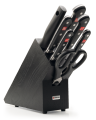 Ceppo completo di 5 coltelli Classic + 1 Forbice + 1 Acciaino di Wusthof 