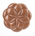 Life Flower Round Chocolate Bar Mold by Martellato Professional