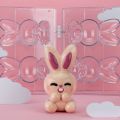 Moule en polycarbonate pour lapins en chocolat MINOU de Martellato Professional