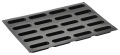 Stampo Pavoflex en silicone rond 600 x 400 mm - 20 empreintes 123 x 35 x h 32 mm - vol.100 ml