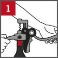 Cavatappi a leva Baltaz di Peugeot - colore nero - Zamak