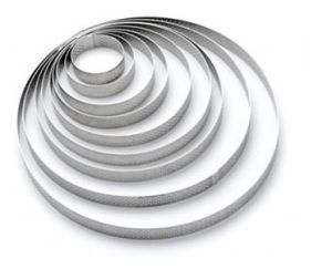 Anneau circulaire Hauteur cm. 2 Micro-perforé en acier inoxydable 18/10