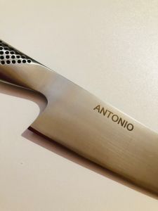 Laser engraving knife customization