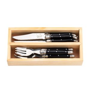 Laguiole Style de Vie Premium - Set mini posate 12 pezzi Black