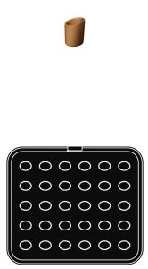 Plaque S04 - Moules ovales pour Cookmatic Special de Pavoni Professional