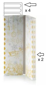 Set da 2 gift box christmas countdown di Silikomart Professional