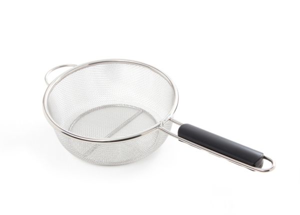 Petite passoire en acier inoxydable avec base plate