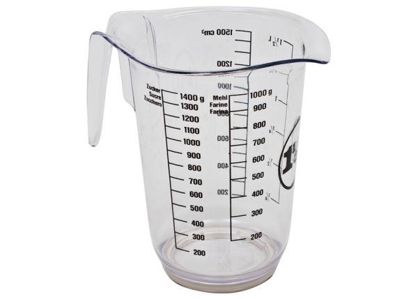 Caraffa graduata 1,5 L in SAN trasparente