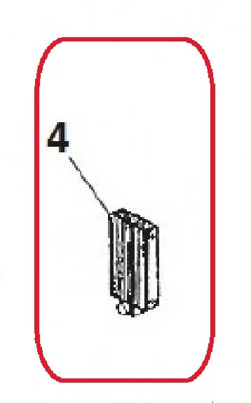 Réf. 4 - Induit oscillant de rechange pour pistolet pulvérisateur Alexo 200