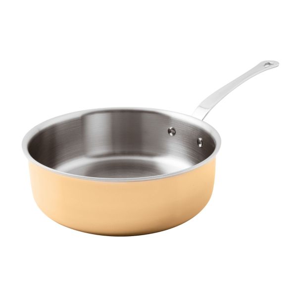 Casseruola bassa in rame Ø 24 cm Serie 15600 3-PLY di Paderno