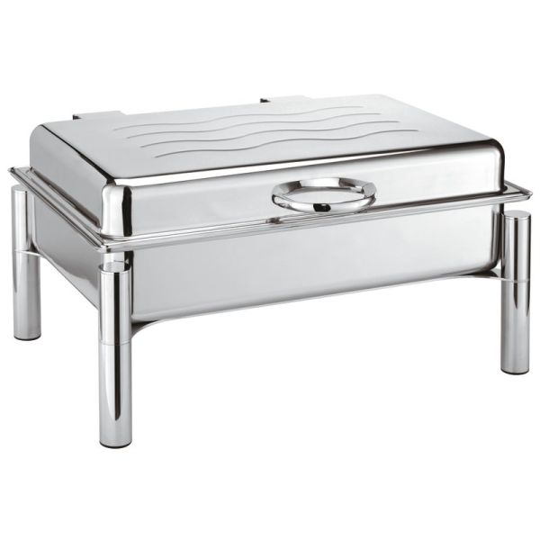 Chauffe-plats rectangulaire avec support 57,0 cm x 47,0 cm - h 30,5 cm - 10 000 l de Paderno