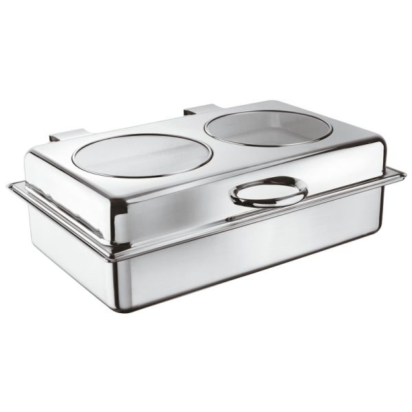 Scaldavivande rettangolare da incasso Vetro 57,0 cm x 47,0 cm - h 18,0 cm - 10,000 l di Paderno