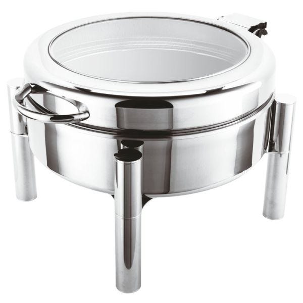 Round food warmer with stand EU, glass Ø 40.0 cm - h 28.0 cm - 7.800 l by Paderno