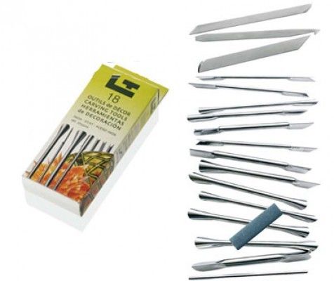 Kit 18 attrezzi decoro inox