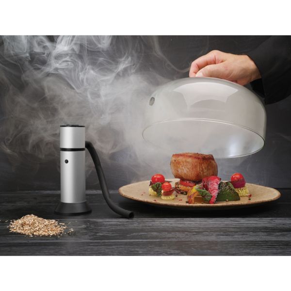 Glass dome with smoke vent