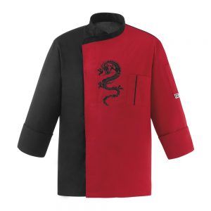 Veste de chef unisexe Dragon Rouge