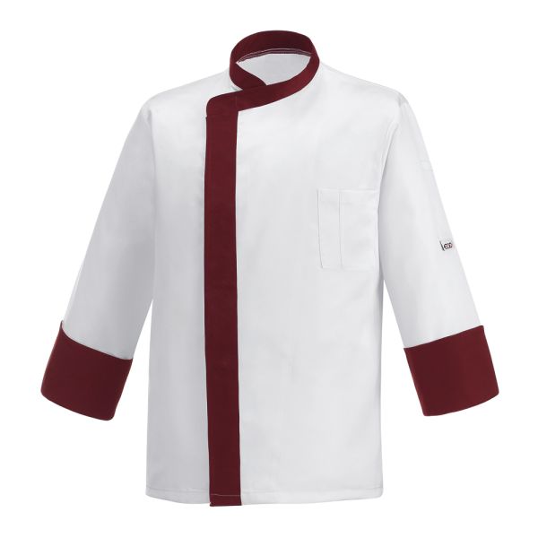 Giacca da cuoco Unisex BAND colore bordeaux