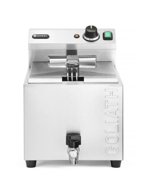 Friteuse profonde XL avec robinet de vidange 300x585x(H)392 mm