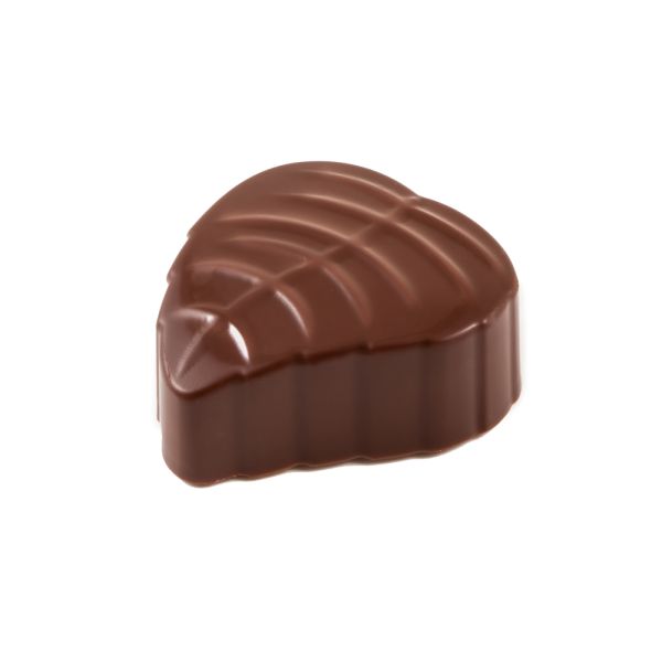 LEAF polycarbonate praline mould by Martellato Professional