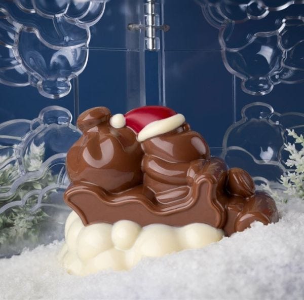 Stampo per cioccolato per macchina rotativa SANTA CLOUD di Martellato Professional