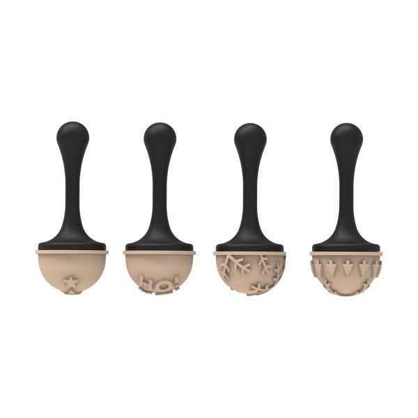 Set di 4 timbri in silicone Choco stamp B di Silikomart Professional