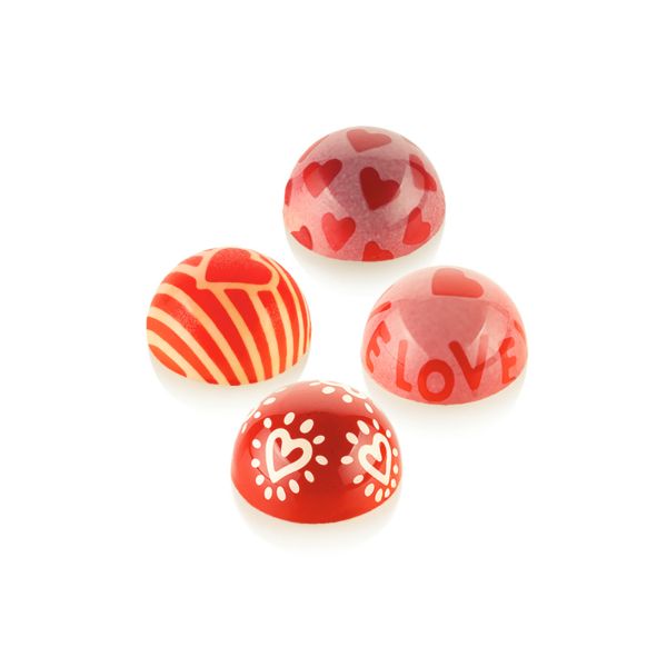 Set di 4 timbri in silicone Choco stamp C di Silikomart Professional