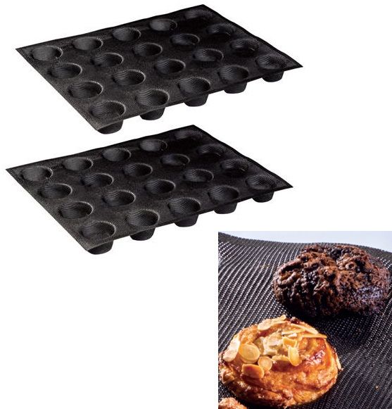 Set 2 Moules Microforés Rondes D. 4,8 cm. de Martellato