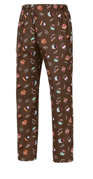 Pantalon chef tissu unisexe Bonbons