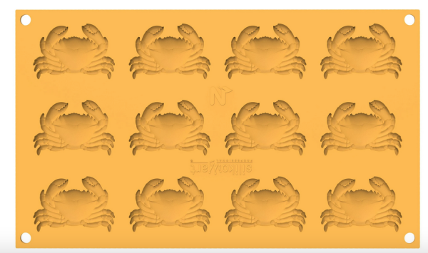 Stampo in silicone GRANCHIO 6 di Silikomart Professional