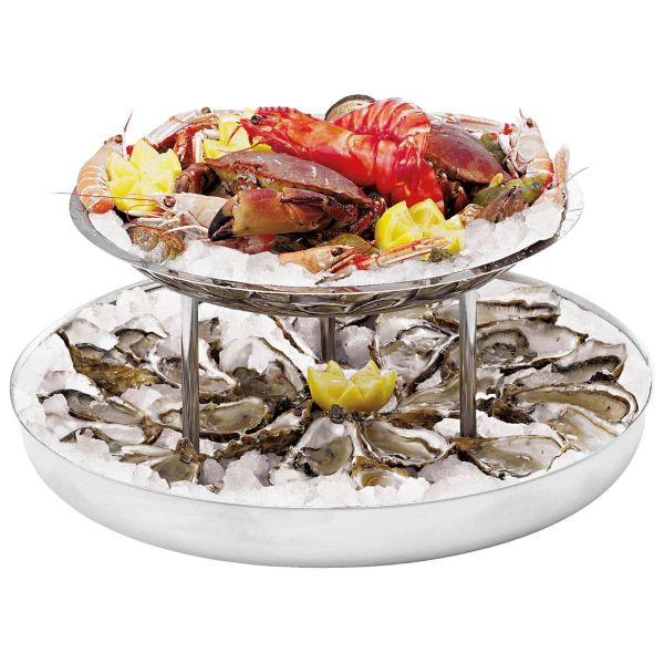 Piatto da buffet per ostriche  - Ø 45,0\36,0 cm