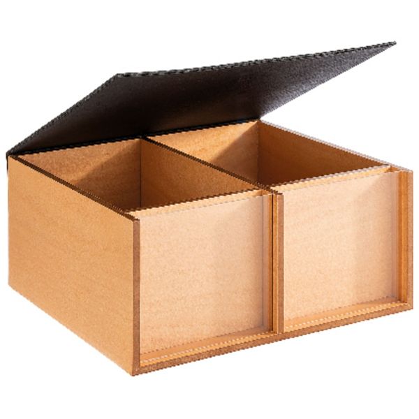 Espositore rettangolare per buffet con 2 sezioni 36,0 x 33,5 cm - h 16,0 cm