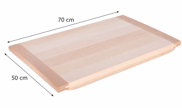 Tagliere in legno di tiglio 50 x 70 cm. H 2 cm. per pasta fatta in casa
