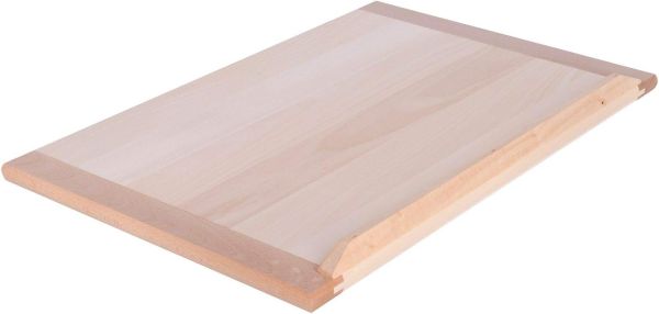 Planche à découper en bois de tilleul 60 x 80 cm. H 2 cm. pour pâtes maison