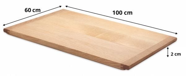 Planche à découper en bois de tilleul pour pâte feuilletée et pâtes fraîches