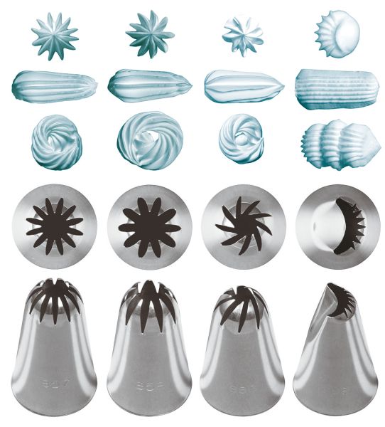 Set 4 bocchette in inox