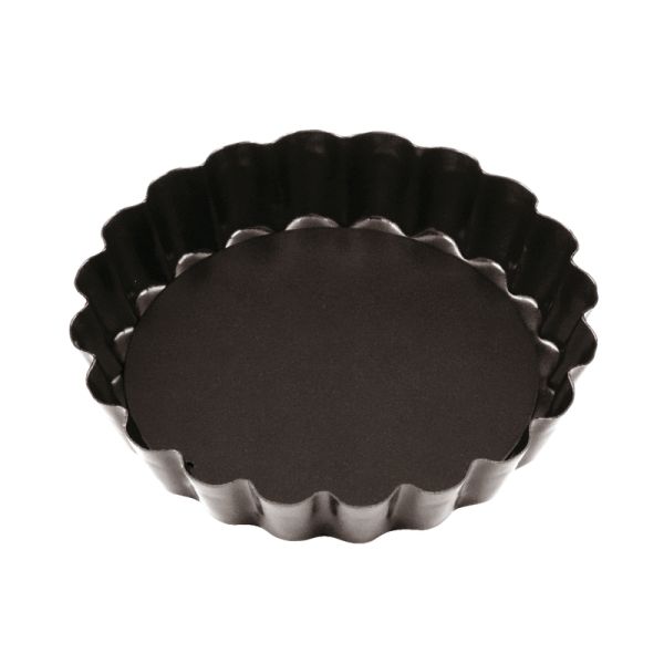 Tartelette ronde cannelée avec fond amovible (6 pièces)
