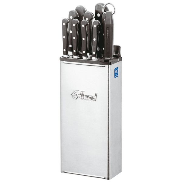 Porta coltelli vuoto in acciaio inox 15,2 x 6,6 cm - h 30,5 cm