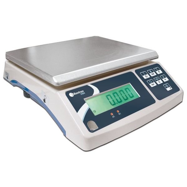 Stainless steel digital scale with a capacity of 50 kg - 33.5 cm x 29.0 cm - h 11.0 cm