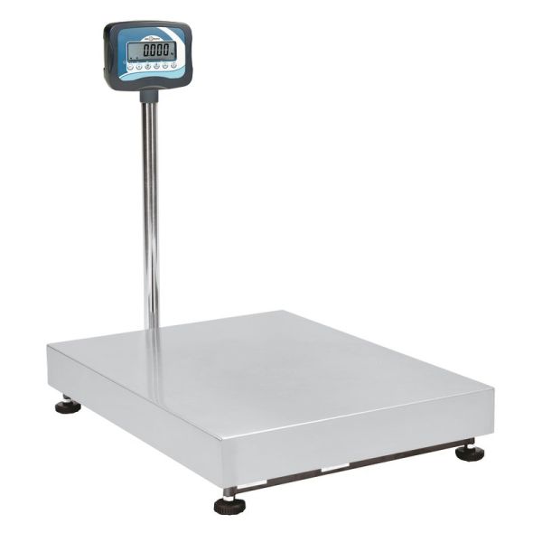 Stainless steel digital scale with 300 kg capacity - 60.0 x 50.0 cm - h 84.0 cm