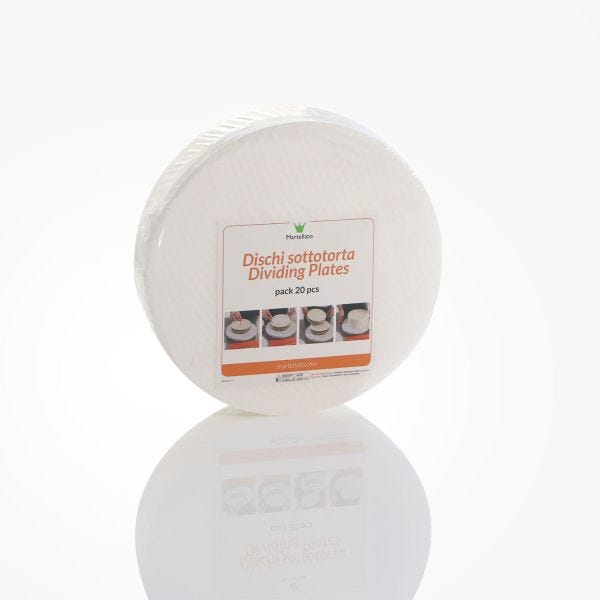 Round canned plastic cake stand D. 22 x 20 pcs. by Martellato Professional