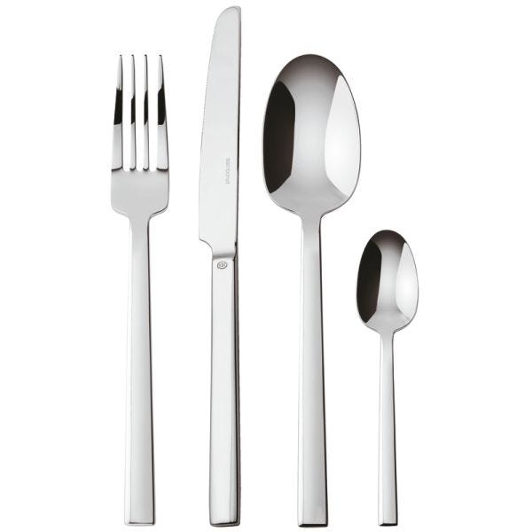 Servizio tavola 24 posate Neutra Acciaio inox Mirror