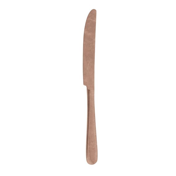 Monika table knife, Vintage PVD copper stainless steel, by Arthur Krupp