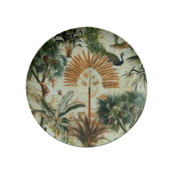 Assiette plate en porcelaine D. 27,5 cm Grès série Eden par Arthur Krupp