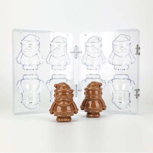 Klaus – Moule 3D Père Noël en chocolat par Martellato Professional