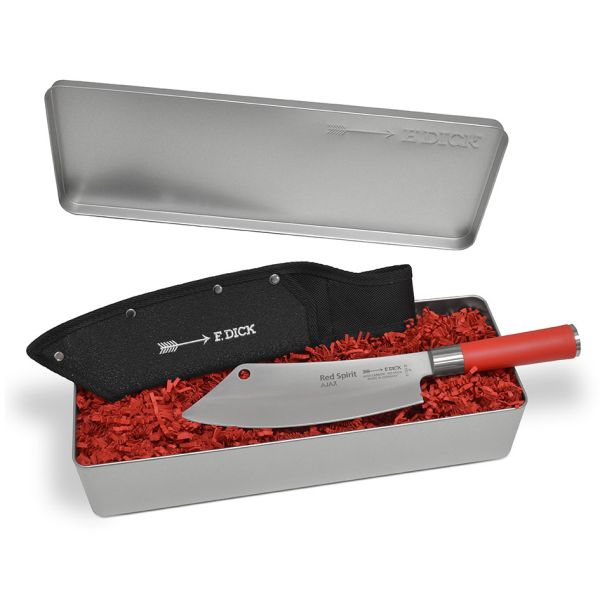 Coltello Cuoco AJAX Serie Red Spirit di Dick - Coltello cuoco Ajax con fodero 