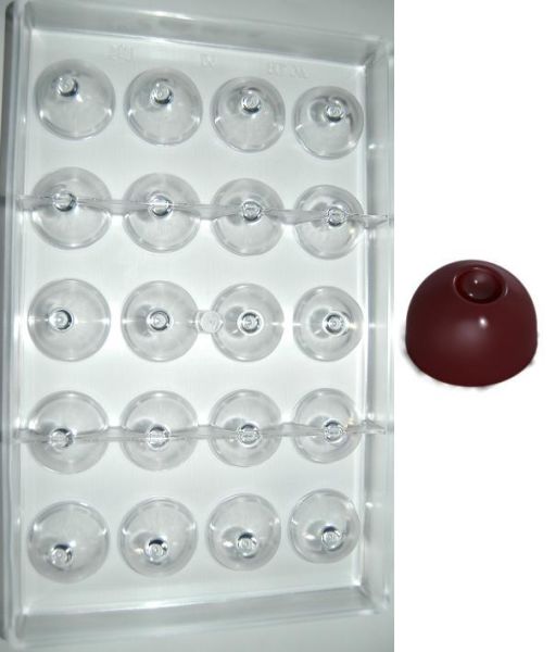 Stampo in policarbonato cioccolatino Tondo Mela