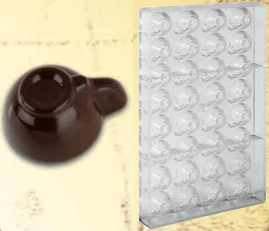Stampo in policarbonato per cioccolato Piccola tazzina