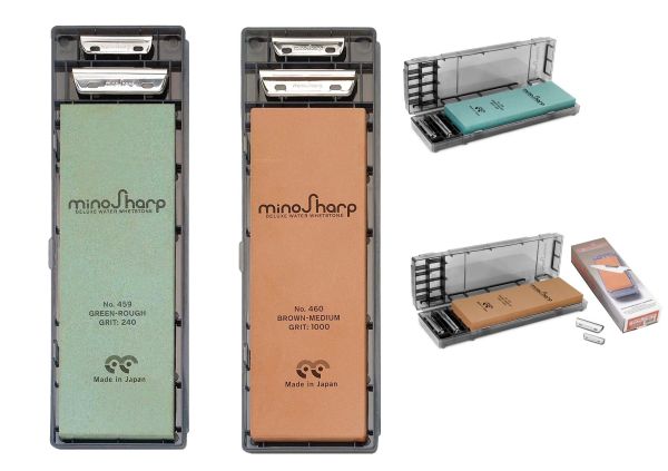Couple of sharpening stones Global Minosharp Grains 240 and 1000