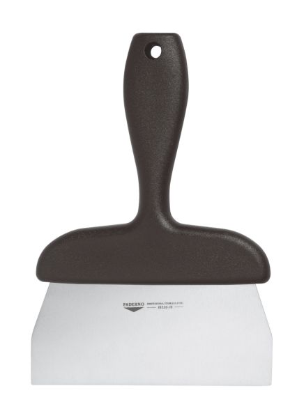 Cleaning triangle spatula in stainless steel - Total length cm. 21